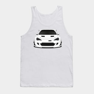 GT86 widebody White Tank Top